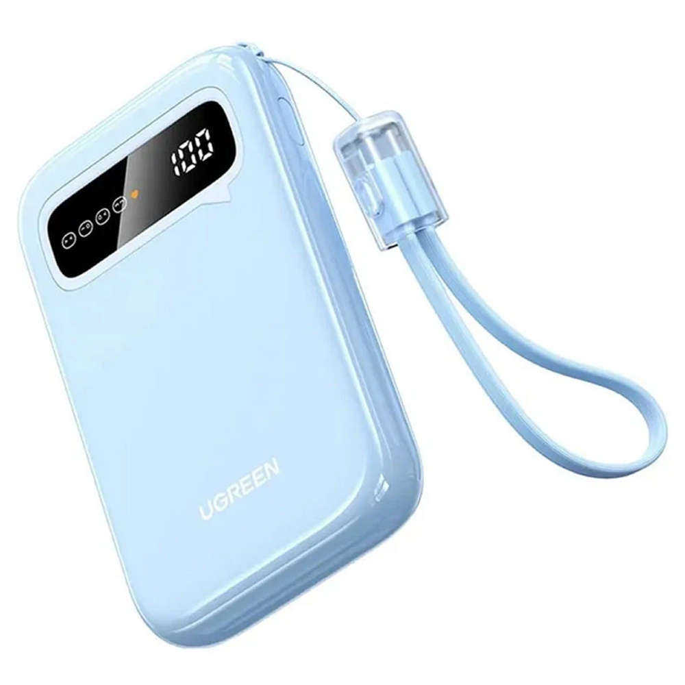 UGREEN PB522 Power Bank, 10000mAh, USB, Type-C, Power Bank, Blue