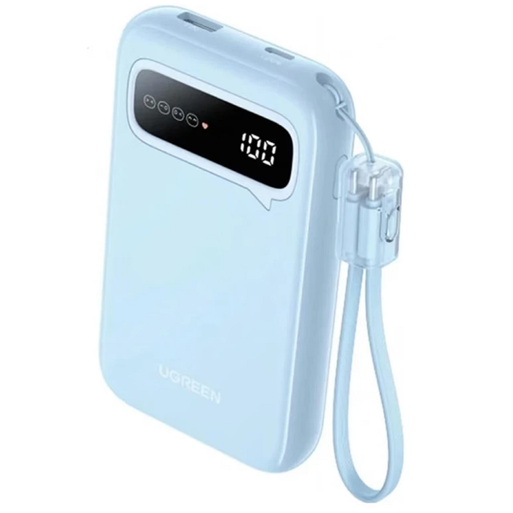 UGREEN PB522 Power Bank, 10000mAh, USB, Type-C, Power Bank, Blue