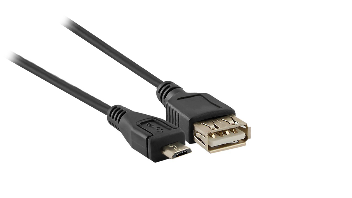 Kingda KDUSB2002-1M USB 2.0 A female to micro B 5Pin male cable, CU,1M