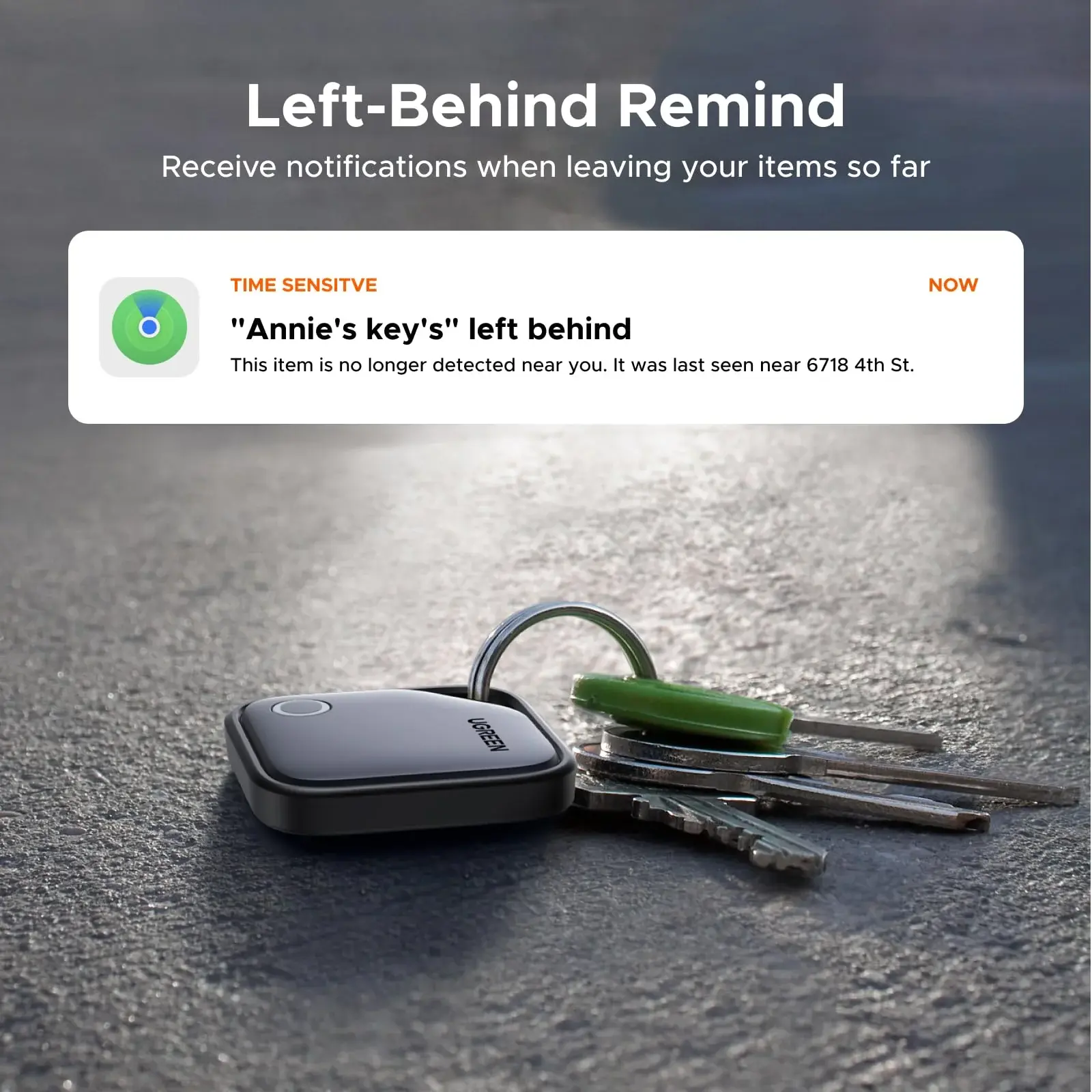 UGREEN CM916 FineTrack Duo, Apple+Google, Smart Tag Finder, Grey