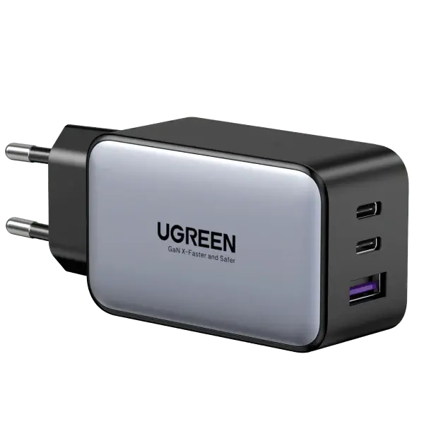 UGREEN X553 Power Supply, Nexode Air, 65W, USB, USB-C x2, Grey