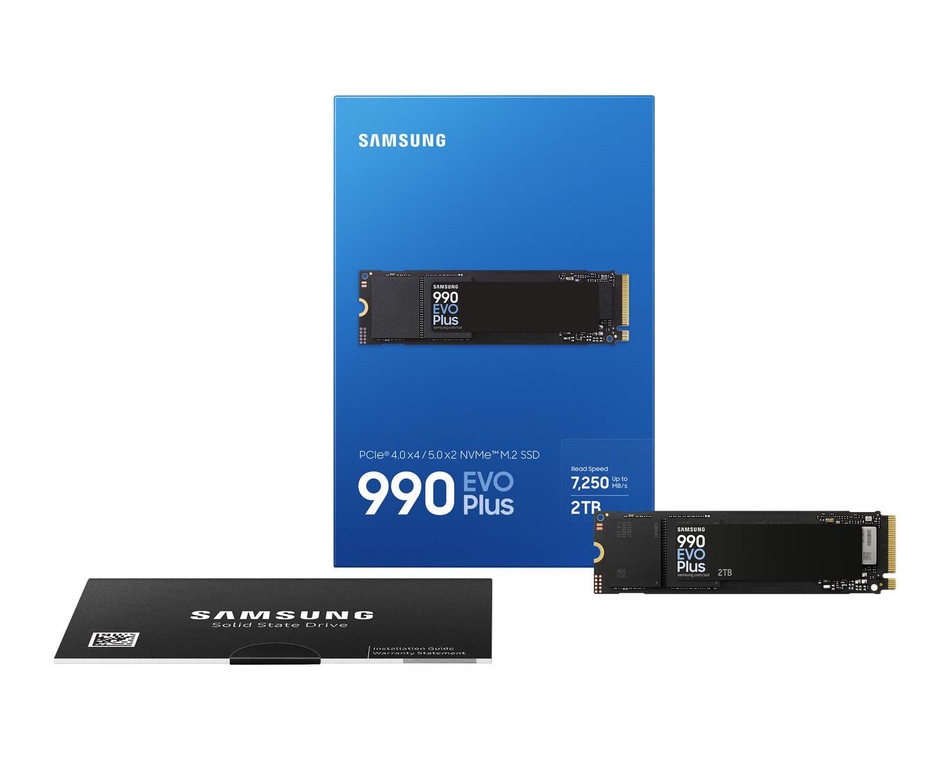 Samsung 990 EVO Plus, M2 SSD, 2TB SSD Gen4 NVMe™ M.2