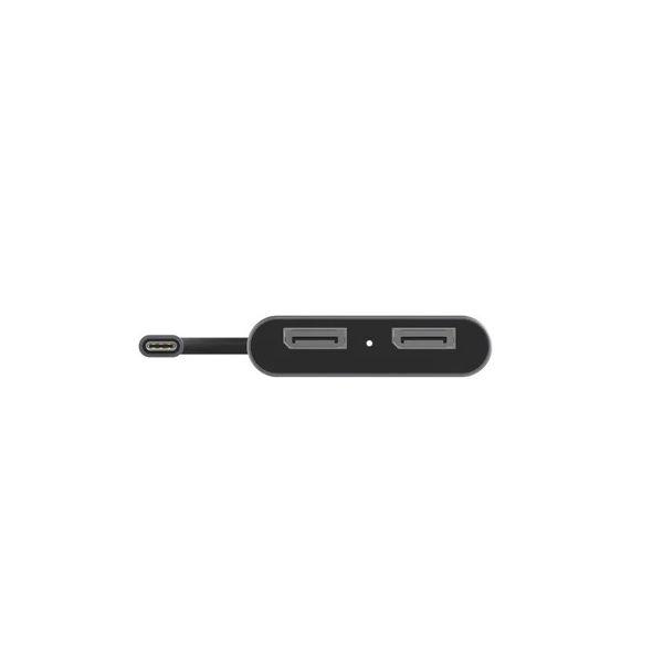 Unitek V1404A USB-C to Dual DP1.4 8K Adapter with MST, Space Gray