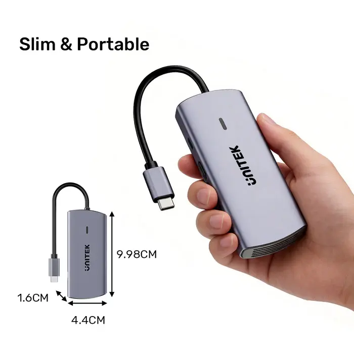 Unitek D1113C USB HUB, 6-in-1 USB-C 5Gbps Hub