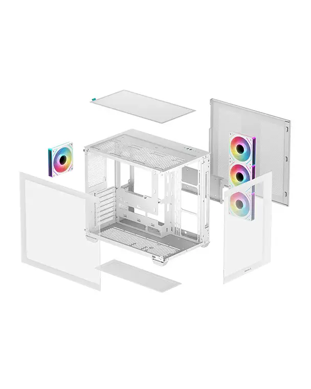 DeepCool CG530 4F WH, Case White