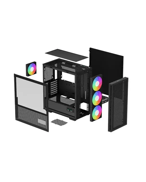 DeepCool CH560 DIGITAL, Case Black