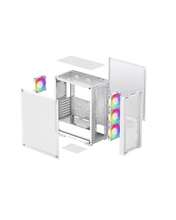 DeepCool CC560 MESH V2 WH, CASE, ARGB, White