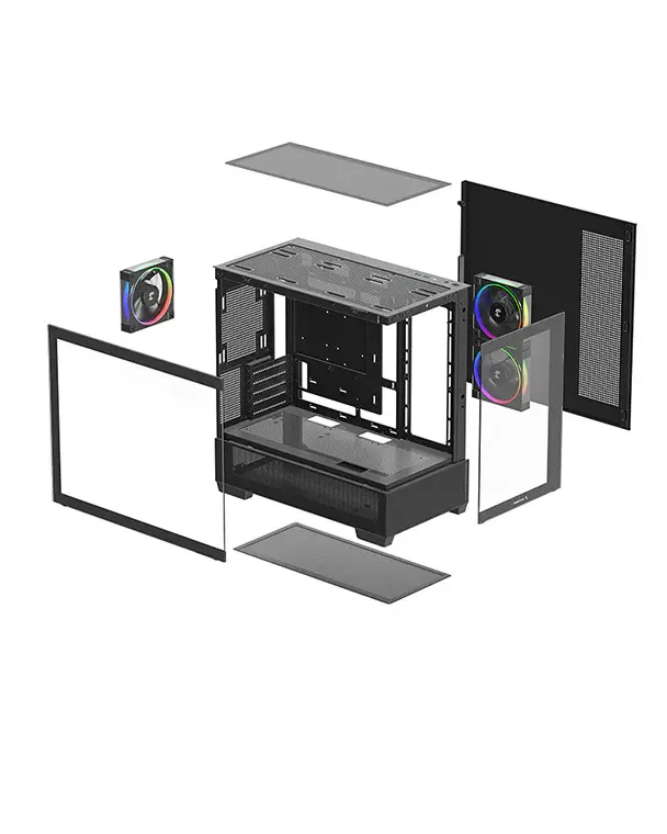 DeepCool CG380 3F, CASE, Black