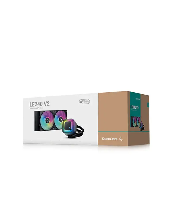DeepCool LE240 V2, Liquid AIO Cooler, Black