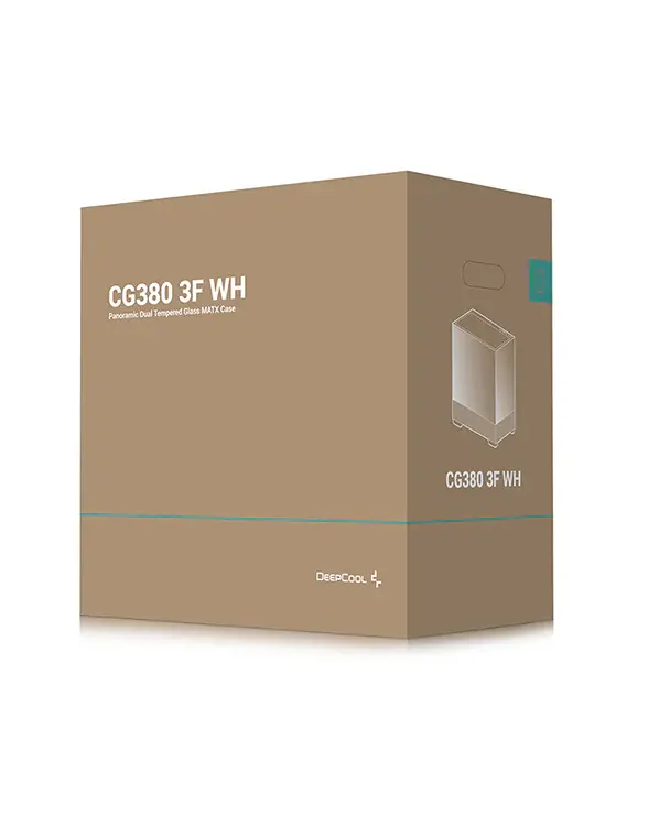 DeepCool CG380 3F WH, CASE, White