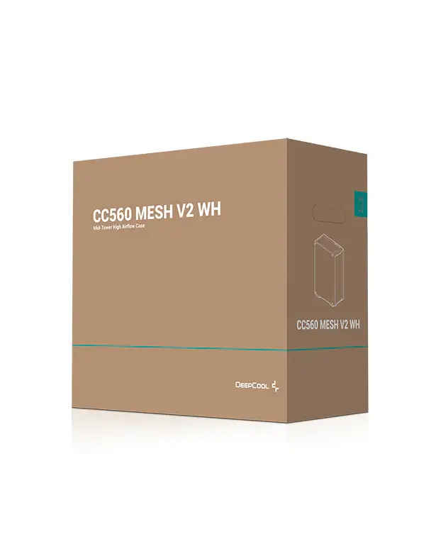 DeepCool CC560 MESH V2 WH, CASE, ARGB, White