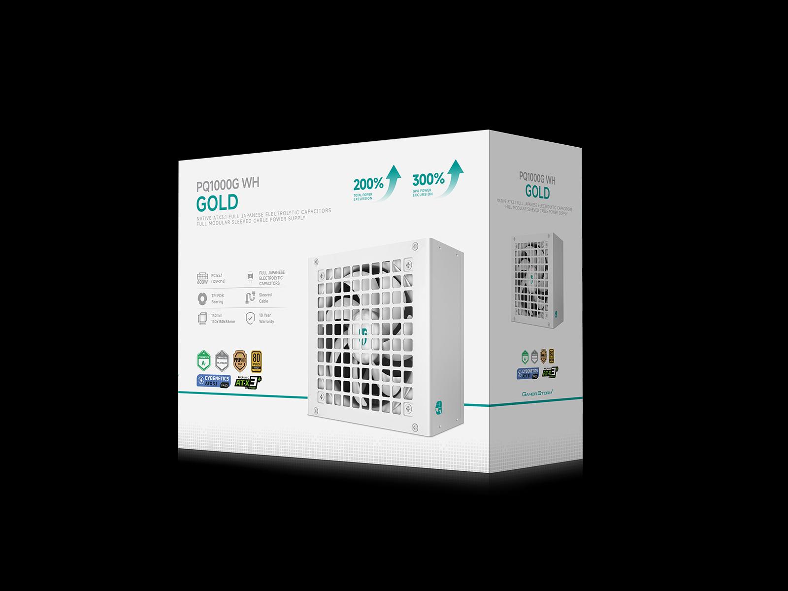 DeepCool PQ1000G, PSU, White