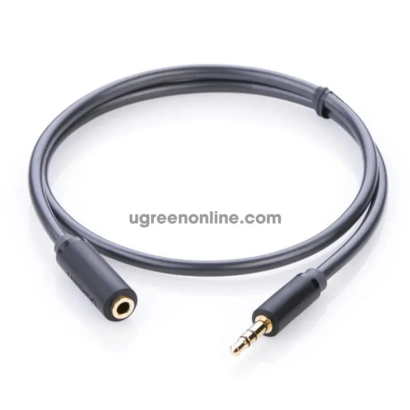 AV124 UGREEN (10782) 3.5mm Male to Female Extension Cable 1m (Gray)