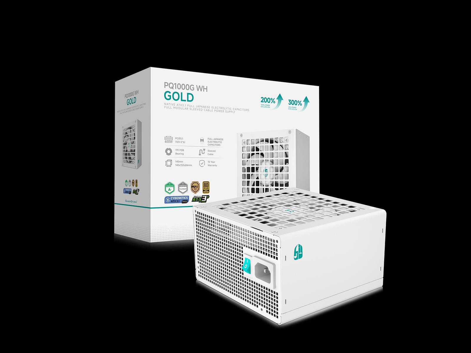 DeepCool PQ1000G, PSU, White