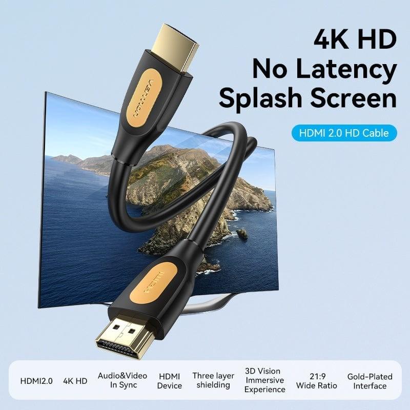 ALIBD Vention HDMI-A Male to Male 4K HD Cable PVC Type 0.5M Black