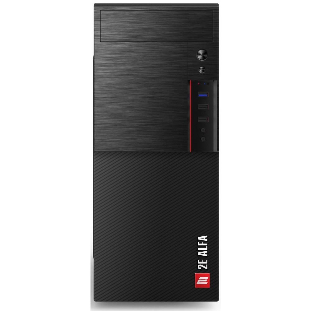 2E-E1903U-400, Computer case 2Е ALFA (E1903U-400) with PSU 2EATX400 MidT,2xUSB2.0,1xUSB3.0 black