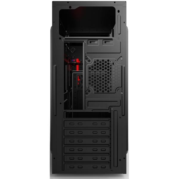 2E-E1903U-400, Computer case 2Е ALFA (E1903U-400) with PSU 2EATX400 MidT,2xUSB2.0,1xUSB3.0 black