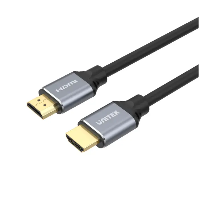 C140W, Unitek 5M HDMI2.1 Male to Male Cable (8K 60Hz), Space Grey + Black