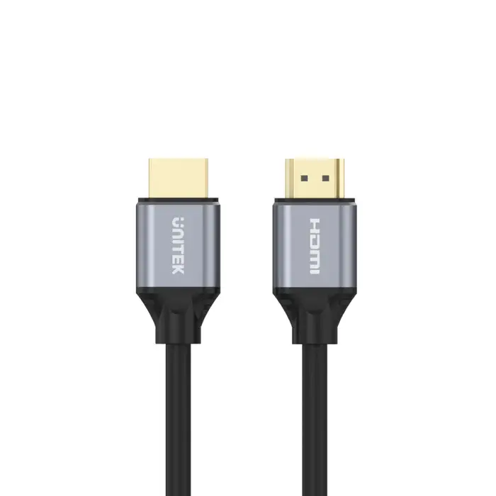 C140W, Unitek 5M HDMI2.1 Male to Male Cable (8K 60Hz), Space Grey + Black