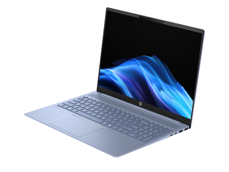 HP OmniBook 5 16" 2K (1920x1200) Ultra 5-225U, 16GB DDR5X 7467 MT/s, 512GB, Sky blue, aluminum AI PC CanopyR 25C1, C09G3EA