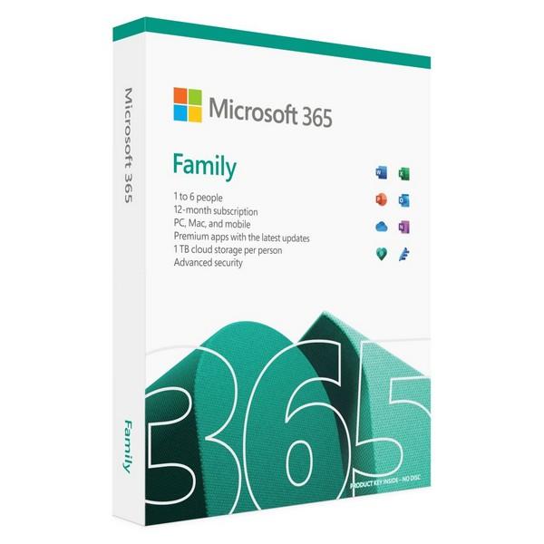 EP2-36891 Microsoft 365 Family Subscr PK Lic 1YR Online Central/Eastern Euro Only ESD C