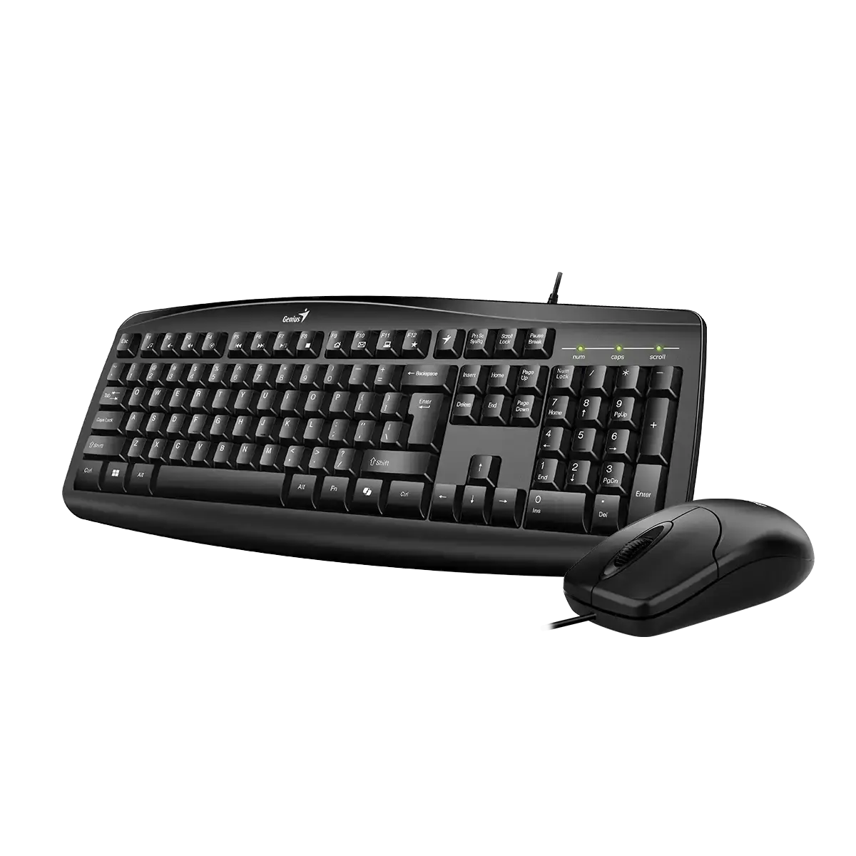 Genius Smart KM-200, AI Copilot Key, Keyboard + Mouse, Black