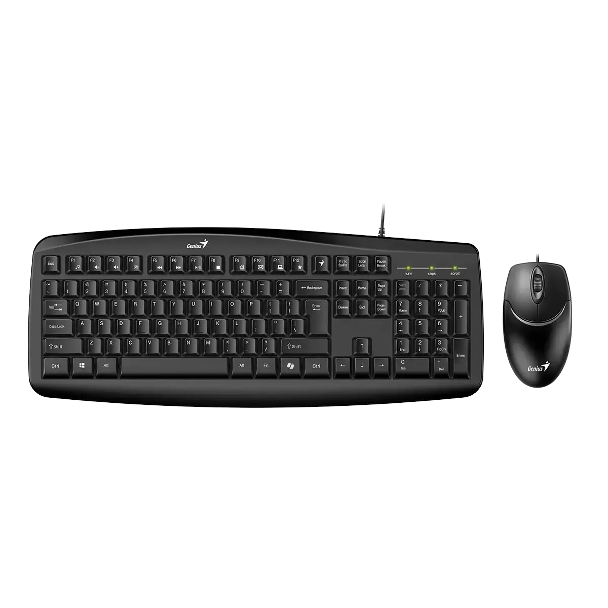 Genius Smart KM-200, AI Copilot Key, Keyboard + Mouse, Black