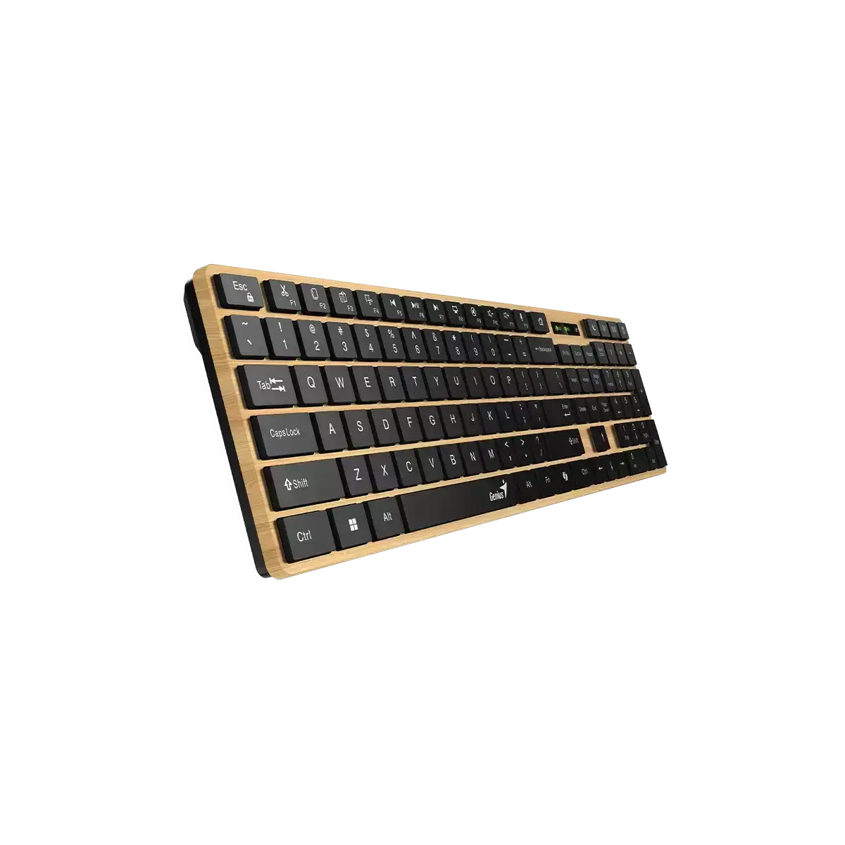 Genius SlimStar 7250BT, AI Copilot Key, Keyboard, Pine wood
