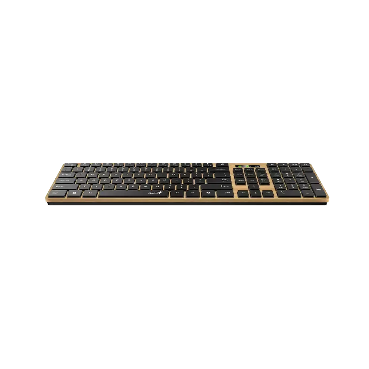 Genius SlimStar 7250BT, AI Copilot Key, Keyboard, Pine wood