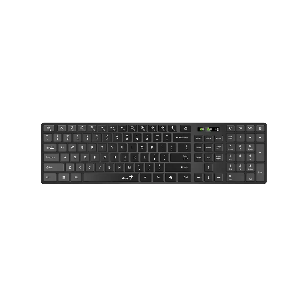 Genius SlimStar 7250BT, AI Copilot Key, Keyboard, Black