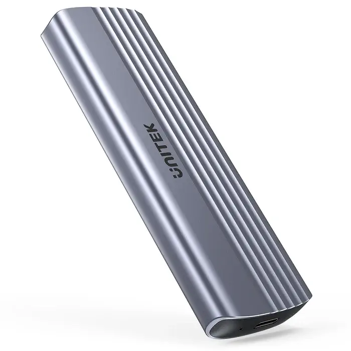 Unitek S1241B01 USB Adapter, USB-C 10Gbps to NVMe M.2 SSD Enclosure, up to 8TB, Space Grey