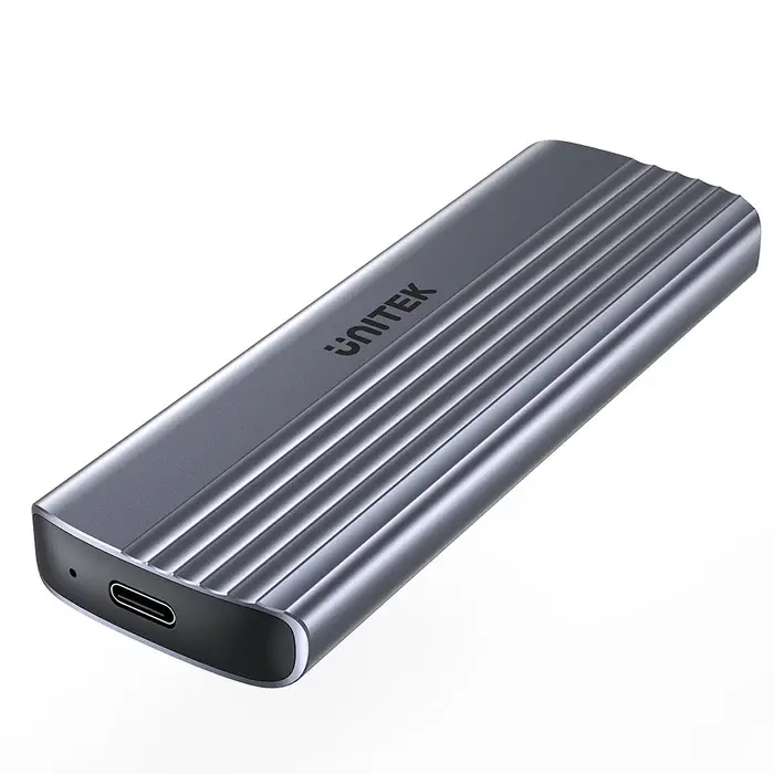 Unitek S1241B01 USB Adapter, USB-C 10Gbps to NVMe M.2 SSD Enclosure, up to 8TB, Space Grey