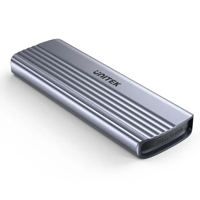 Unitek S1241B01 USB Adapter, USB-C 10Gbps to NVMe M.2 SSD Enclosure, up to 8TB, Space Grey