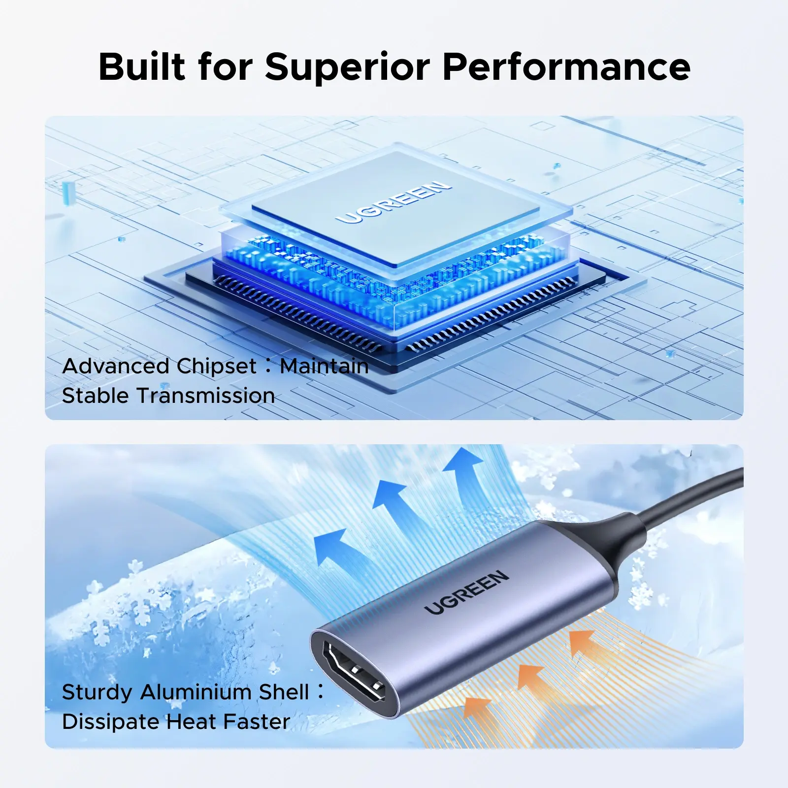 CM489 (40189) Adapter, Video Capture Card 4K HDMI to USB/Type-c adapter