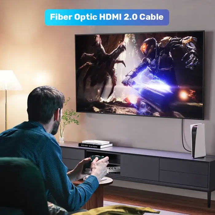 C11072BK-30M Unitek 30M, HDMI2.0 Active Optical Cable