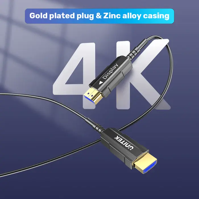 C11072BK-20M Unitek 20M, HDMI2.0 Active Optical Cable