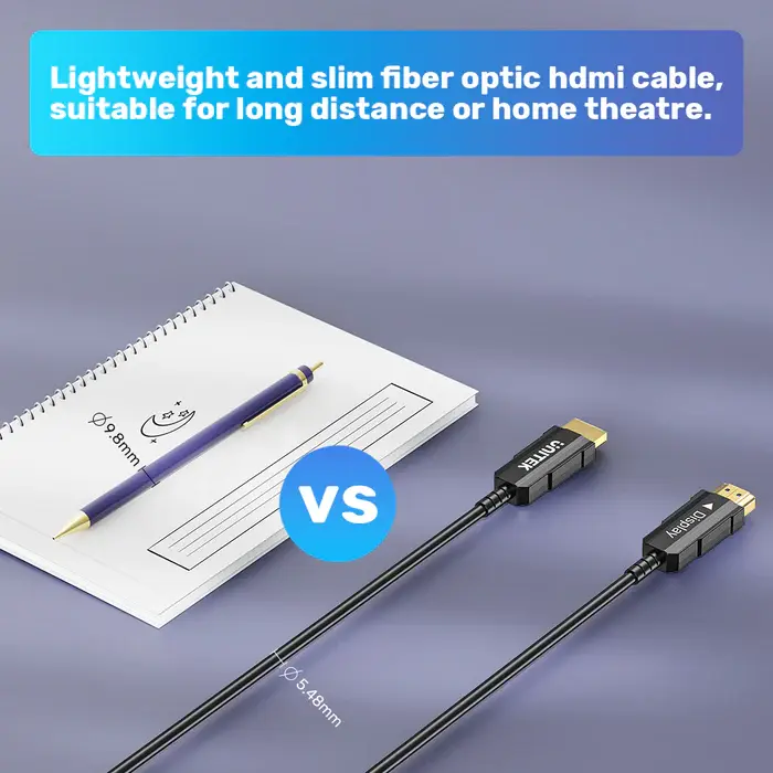 C11072BK-20M Unitek 20M, HDMI2.0 Active Optical Cable