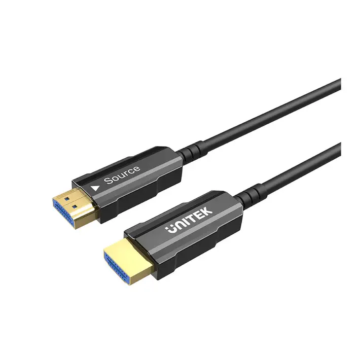 Unitek C11072BK-50M HDMI Cable, 50M, HDMI2.0, 4K Active Optical Cable, Black