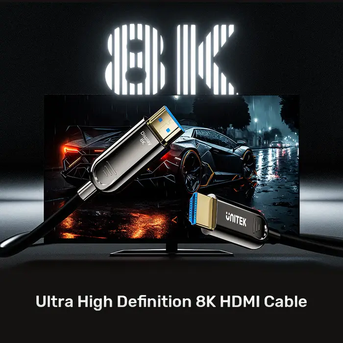 Unitek C11085GY01-20M 20M Fiber Optic HDMI Cable 8K 60Hz