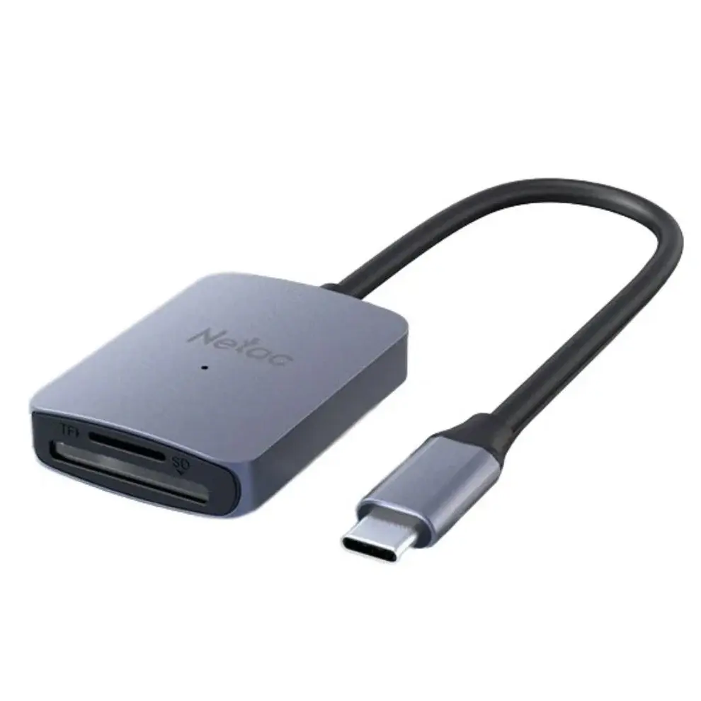 NETAC WK12 USB Adapter, USB3.0 Type-C to mSD/SD