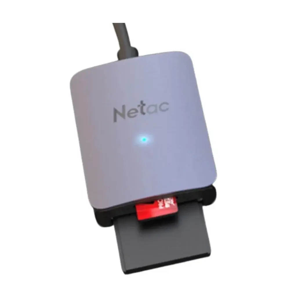 NETAC WK12 USB Adapter, USB3.0 Type-C to mSD/SD