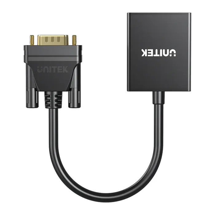Unitek V1112ABK01 VGA to HDMI Adapter with Audio & Power Port