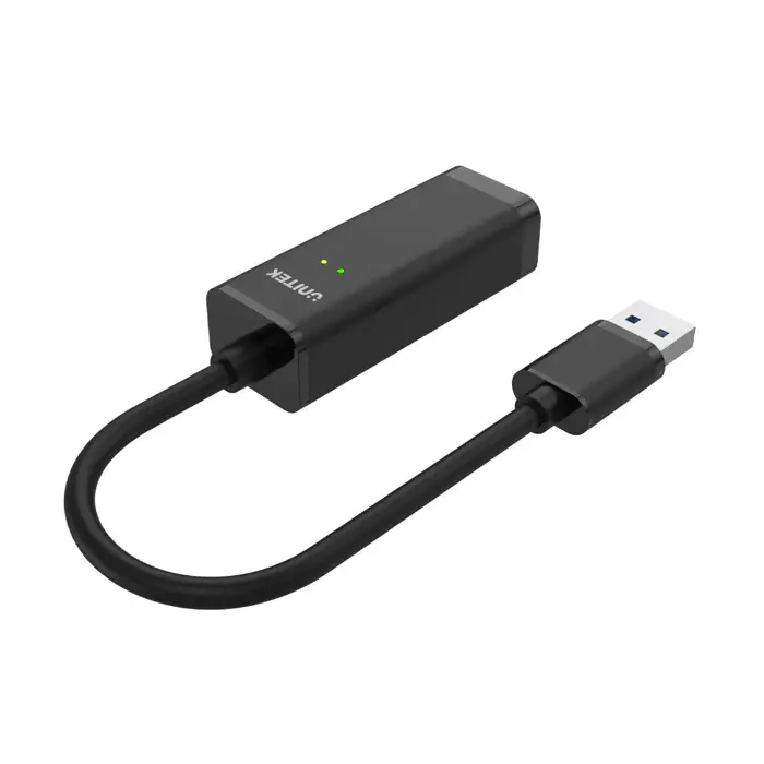 Unitek Y-1468 USB Adapter, USB2.0 to 10/100Mbps Ethernet Adapter, With LED Indicator, Black