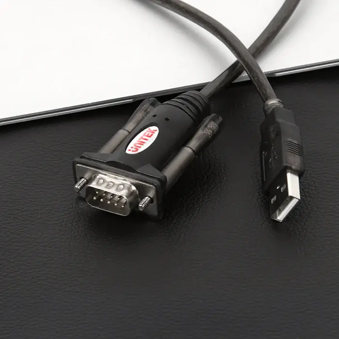 Unitek Y-105 USB Adapter, 1.5M, USB to RS232 Serial Adapter, Black