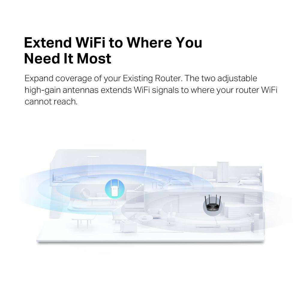 Mercusys ME60X, AX1500 Wi-Fi 6 Range Extender