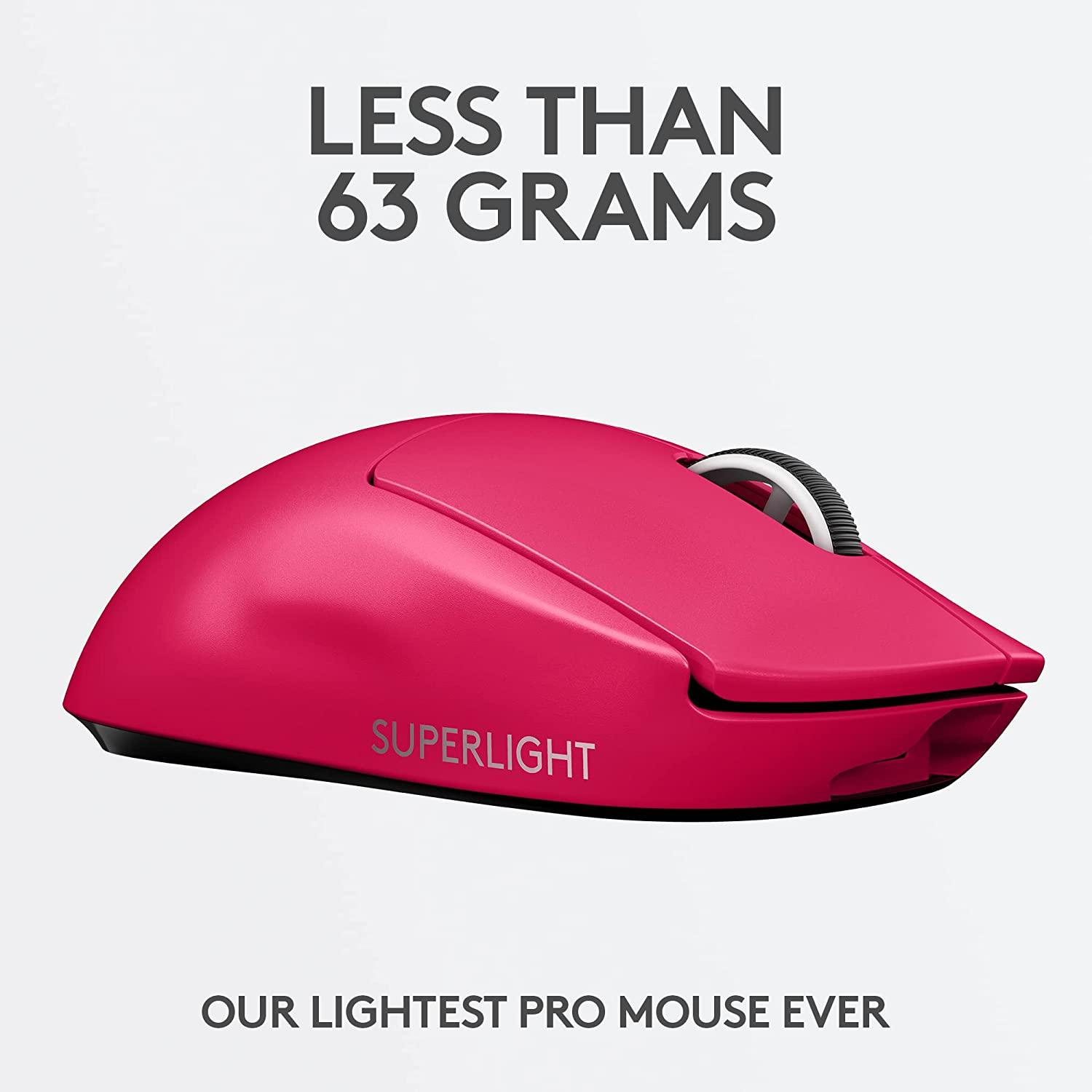 Logitech G PRO X SUPERLIGHT Mouse, Magenta