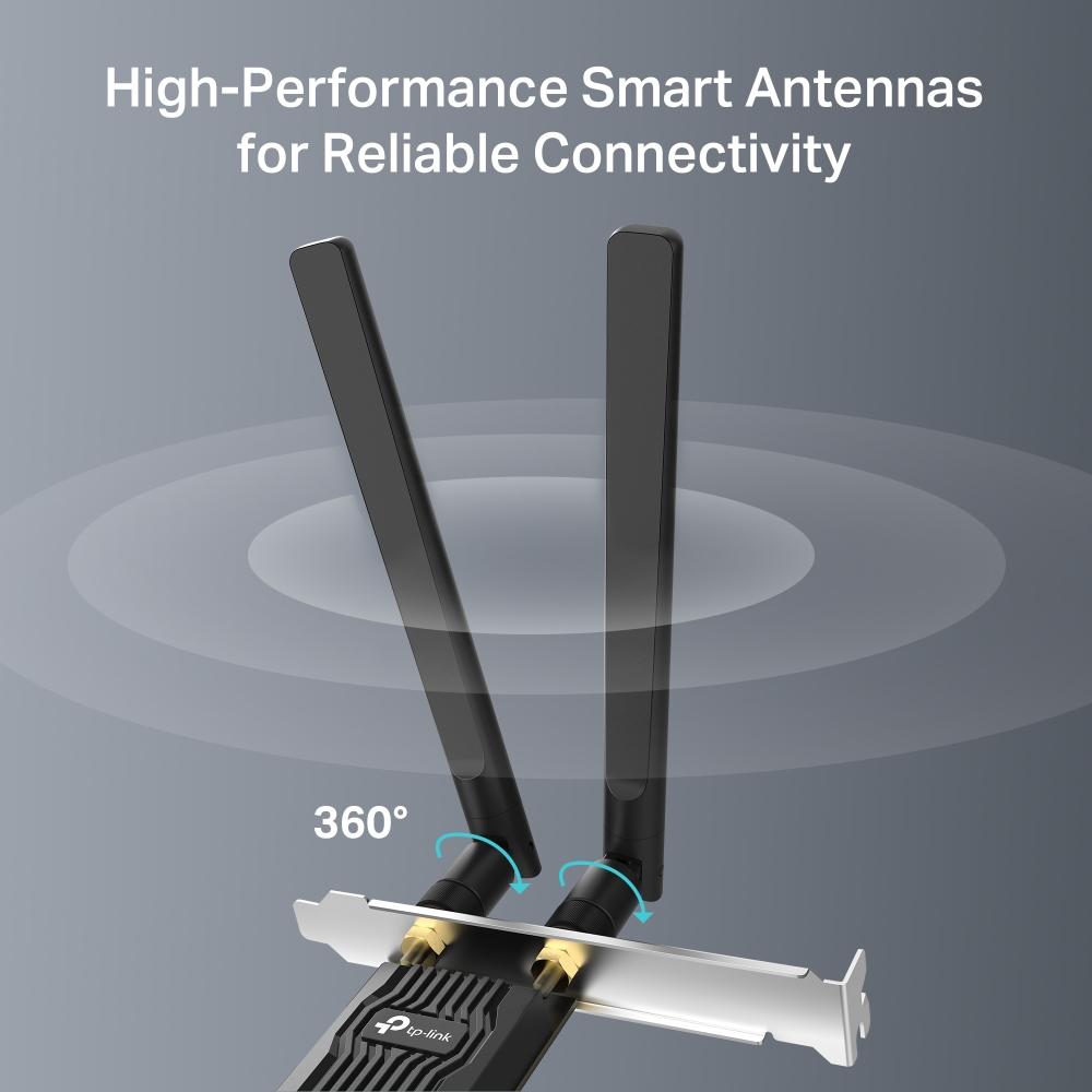 TP-Link Archer TX10E Adapter, AX900 Wi-Fi 6 Bluetooth PCle Adapter