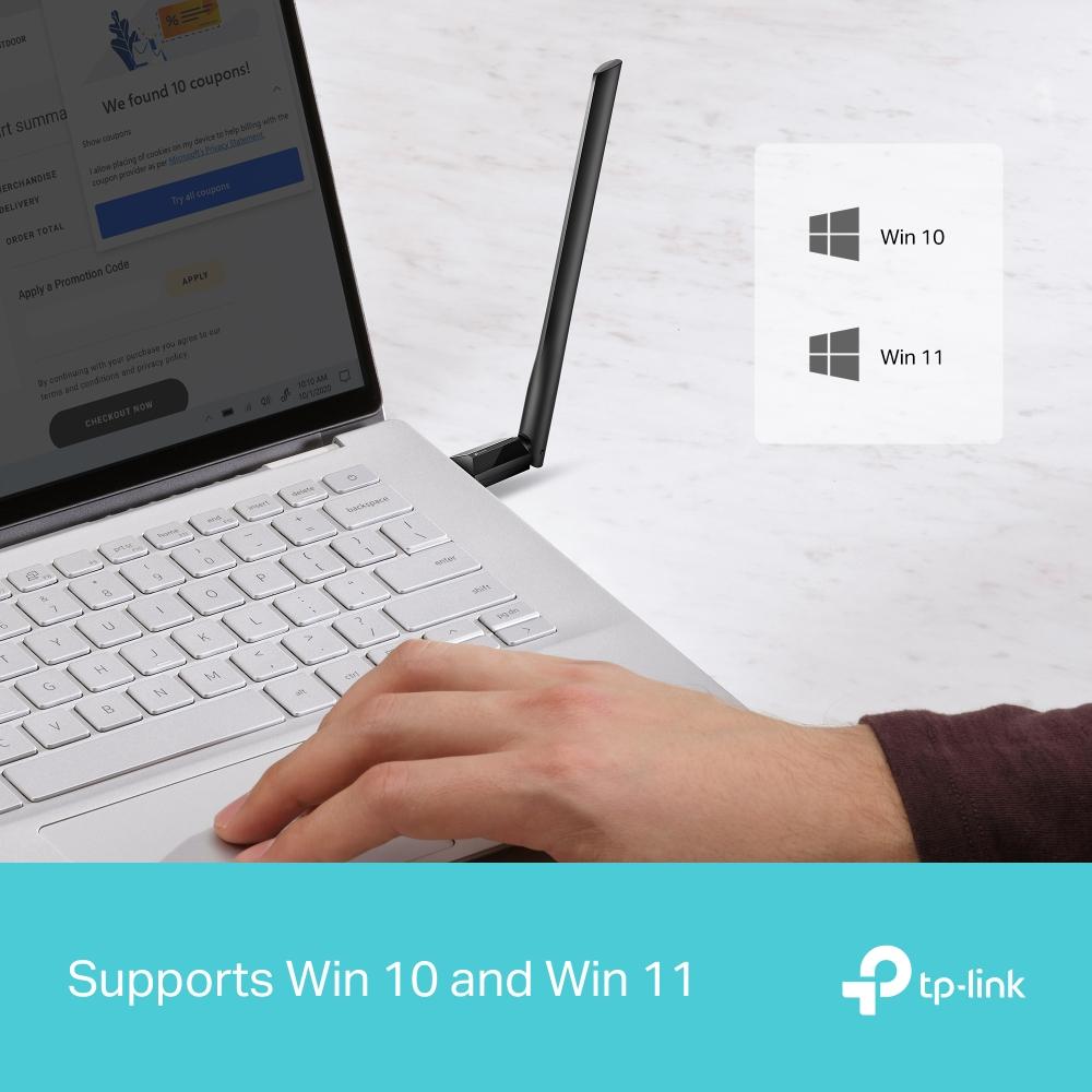 TP-Link Archer TX35U Plus, AX1800 High Gain Wireless USB Adapter