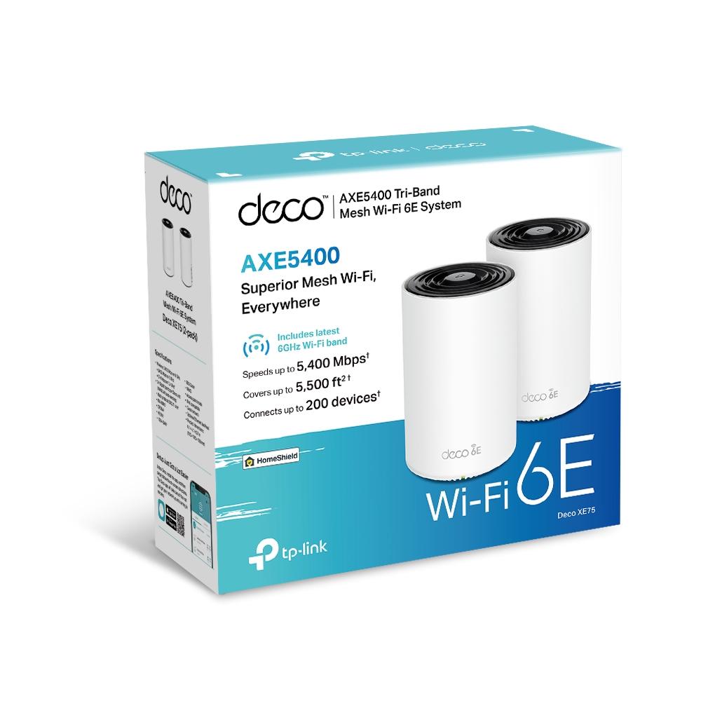 TP-Link Deco XE75(2-pack), AXE5400 Whole Home Mesh Wi-Fi 6E System