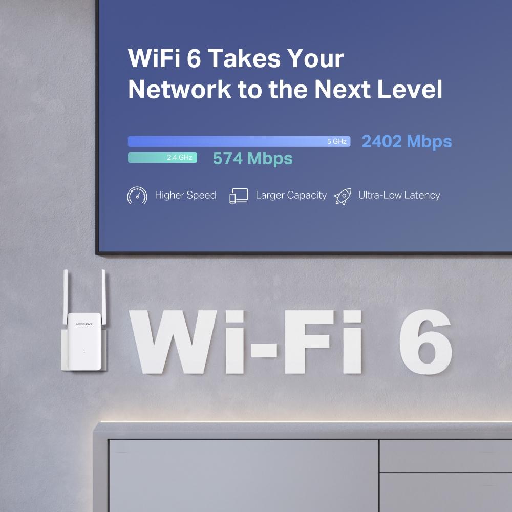 Mercusys ME80X ME80X, AX3000 Wi-Fi 6 Range Extender